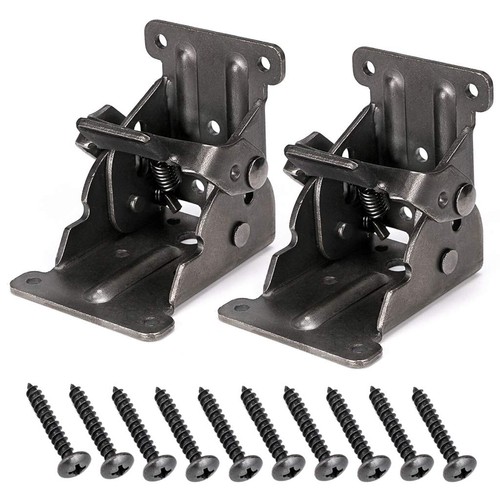 Table leg folding brackets - table,