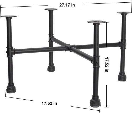 Shape industrial pipe table - industrial,